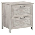 thumbnail image 1 of Pemberly Row Wood 2 Drawer Lateral Filing Cabinet in Washed Gray, 1 of 4