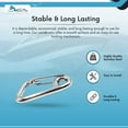 thumbnail image 5 of MARINE CITY Carabiner Spring Snap Hook  316 Stainless Steel, Rustproof, Lightweight, 2" for Keys, Water Bottles, RVs, Boats, Camping, Hiking Pack of 1, 5 of 7