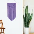 thumbnail image 4 of Winterdemoon Macrame Wall Hanging Boho Woven Tapestry Home Decor Purple, 4 of 4