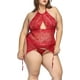 thumbnail image 4 of XmhyTop Lencería Mujer Sexy Encaje Talla Grande 2XL Rojo, Conjunto Erótico para Noches Especiales, 4 of 5
