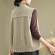 thumbnail image 4 of Xuyuer Women's Spring Fashion Sleeveless Button Down Tops, Lightweight Blouse for Layering, Business Casual Office Wear and Seasonal Wardrobe Transition, 4 of 5