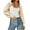 Apricot, variant on Long Sleeve Open Front Women's Bolero Shrug Sweater Knitted Cropped Cardigan Y2K Tops