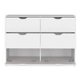 thumbnail image 5 of Miekor Furniture Dresser 30"H, 4 Drawer Dresser with 2 Lower Cabinets, Drawer Chest, White B5A9635, 5 of 7