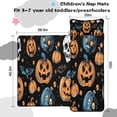 thumbnail image 5 of Halloween Pumpkins Skulls Bats and Eyeballs Toddler Nap Mats for Kids Preschool,50"x20" Sleeping Mat Bag or Kids,Toddler Sleeping Bag,Toddler Nap Mat or Daycare, 5 of 6