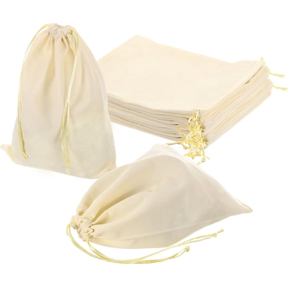 20 Pcs Velvet Drawstring Bag, Jewelry Velvet Pouches Gift Bags for Christmas Party 、Wedding Party Favor Candy Jewelry Packaging Organizing Storage