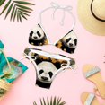 thumbnail image 6 of Panda Sunflower Detachable Sponge Adjustable Strap Bikini Set - Two-Pack for Beach and Pool Swimwear, 6 of 6