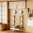 thumbnail image 4 of zhangmingg Kitchen Lid Organizer Rack Efficient Countertop Storage Solution with Removable Tray for Pot Lids and Utensils, 4 of 5