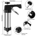 thumbnail image 2 of NUAHRHY Cookie Press Stainless Steel Cookie Maker Machine, 2 of 9