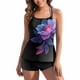 thumbnail image 3 of Traje de baño de 2 piezas para mujer, trajes de baño para mujer, traje de baño estampado de tres piezas con abertura para mujer, 3 of 6