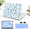 Blue Watercolor Flowers&Stripes, variant on 4-in-1 Flower&Bows&Watercolor Plaid Printed Laptop Hard Shell for MacBook Neo 13 Inch 2026 Model A3404
