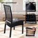 thumbnail image 2 of Fundas para Asientos de Silla de Comedor SearchI Impermeables de PU Juego de 6 en Negro, 2 of 7