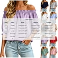 thumbnail image 4 of Tqcoqu Women's Solid Off Shoulder Ruffle Elastic 3/4 Puff Sleeve Blouse,Loose Flowy Summer Casual Pullover Top,Gray Women's S-XXL, 4 of 8
