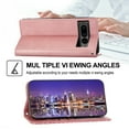 thumbnail image 4 of Dteck for Google Pixel 7 Pro Case, Shockproof Wallet Card Slot Magnetic Closure RFID Blocking Flip Stand Case for Google Pixel 7 Pro 2022 with Hand Strap,Rosegold, 4 of 8