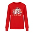thumbnail image 4 of Xdegoge Santa Claus Christmas Sweatshirts for Women Crew Neck Long Sleeve Tops Xmas Tree Graphic Shirts Oversized Christmas Sweatshirts Women Holiday Sweatshirts for Women, Red L, 4 of 6
