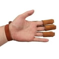 thumbnail image 6 of Archery Hand Finger Protective Glove Bow Arrow Hunting Shooting Glove Brown, 6 of 6