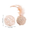 thumbnail image 3 of Hearth & Gear Pet Toy Set For Cats And Dogs Universal Rattan Woven Feather Interactive Sound Combination Friendly Scratch Pet Supplies Set Linen Accessories Accessories for Sled Dogs Dog Owners, 3 of 6