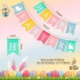 thumbnail image 5 of Burlap Bunting Banner Hanging Decorative Swallow Tail Banner Festival Easter Party Supplies (Colorful, Happy Easter Letter), 5 of 8
