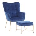 thumbnail image 1 of Izzy Contemporary Chair with Ottoman by LumiSource, 1 of 9