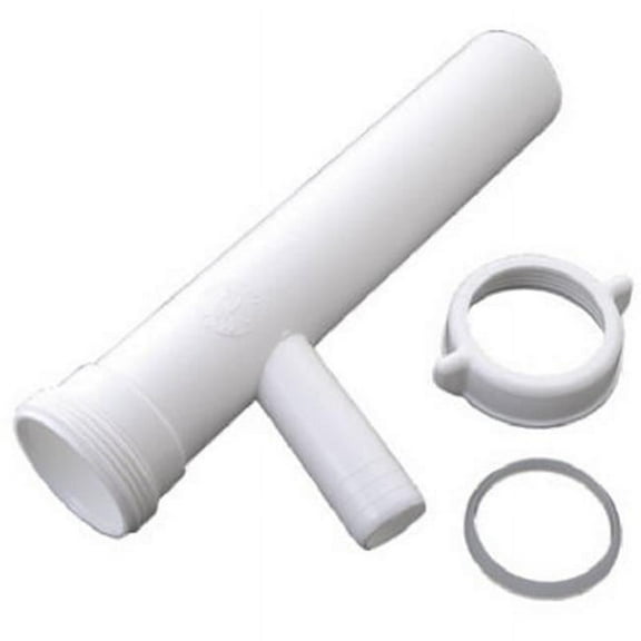 1-1/2" TubeX8" W/ 3/4" Plastic Dishwasher Branch Tailpiece, BrassCraft, 453-357