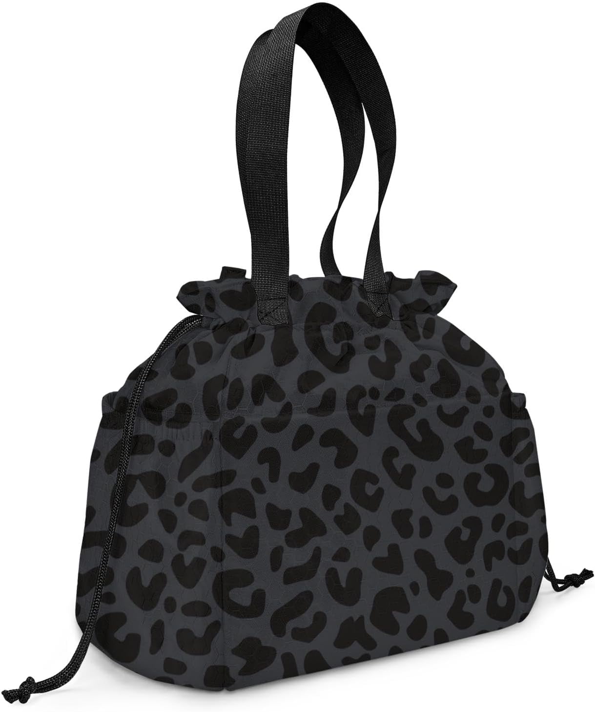 Lunch Bag for Women Insulated Womens Drawstring Lunch Bag for Work, Stain-Resistant Large Lunch Box for Women with Containers, Cinch Closure Cromwell Bag Black Man Reusable Lunch Bag Office