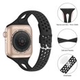 thumbnail image 2 of Compatible con Apple Watch Band 38 mm 40 mm, Transpirable Mujeres Estrechas y delgadas iWatch Bands Silicona Sport Band Correa de repuesto Compatible para iWatch Series 6 SE 5 4 3 2 1, 3 Pack oso de fresa  Juguete, 2 of 4