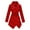 Red, variant on Bmisegm Women's Turn Down Collar Coat Belted Wool Blend Coat Asymmetric Hem Wrap Coat Jackets for Women Khaki XXXXXL