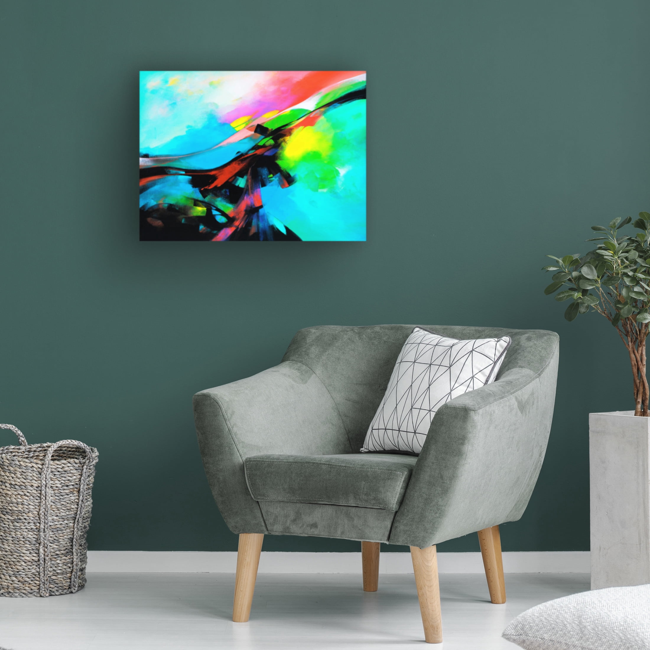 Canvas Wall Art - Thomas Leung 'Exciting' Wall Art for Living Room, Bedroom, or Office Décor by Trademark Fine Art - 32 x 24 Inches