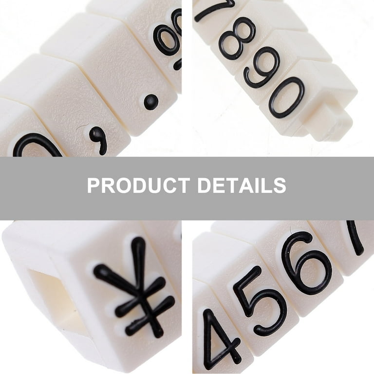 Price Display Tag Stand Cube Label Tags Jewelry Counter Adjustable Blocks  Sign Retail Sale Letter Pricing 
