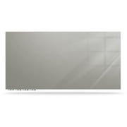Ghent Manufacturing ARIASN44GY Aria 4 x 4 ft. Low Profile 0.25 in. Gray Glassboard with 4 Markers & Eraser
