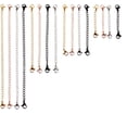 thumbnail image 1 of 16 piezas de acero inoxidable collar pulsera extensores conjuntos de cadena para hacer joyas de bricolaje, 4 colores y 4 tamaños Adepaton WRMH-997, 1 of 4