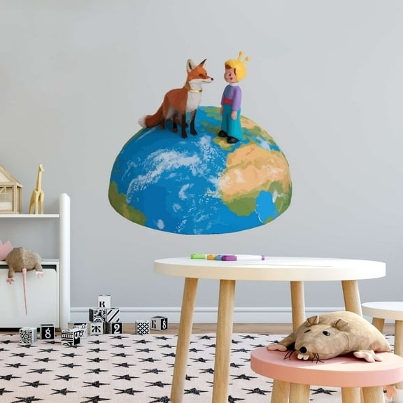 Children Cute Animal Wall Decal Decoration The Little Prince Kids Book Drawing Characters Little Boy Lasts Years and Easily Removable - Size: 20 In(W) x 20 In(H)