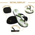 thumbnail image 3 of Unisex Comfort Flip Flops Summer Thong Sandals Non Slip Soles Flip Flop for Beach, Pool, and Daily Wear Green Palm Leaves L, 3 of 8
