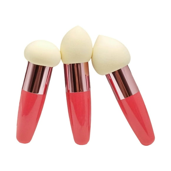 Brochas de maquillaje, esponja de maquillaje en formato lápiz, para uso en seco y húmedo. Herramientas de belleza cosméticas. Esponja de maquillaje portátil para aplicar corrector.