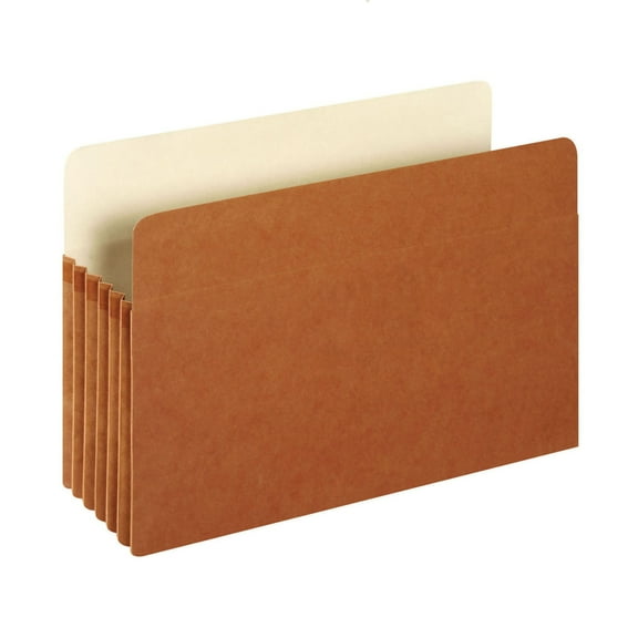 Pendaflex® Earthwise® Manila Expanding File Pocket, 5 1/4" Expansion, 9 1/2" x 14 3/4", 100% Recycled, Dark Brown, Pack Of 10