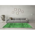 thumbnail image 3 of Ahgly Company Indoor Round Abstract Emerald Green Modern Area Rugs, 5' Round, 3 of 4