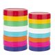 thumbnail image 3 of Colored Plastic Jar Lids Set | 16 Pack - 8 Wide Mouth 86mm + 8 Regular Mouth 70mm | Fits Mason Ball Kerr Jars | Leakproof Dishwasher Safe | Multi-Color | Refrigerator Freezer Safe, 3 of 5
