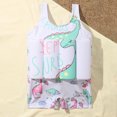 thumbnail image 4 of Summer Savings Clearance! Edvintorg 6M-4Y Toddler Buoyancy Swimsuit Girls One-Piece Bathing Suit Cute Cartoons Printed Sleeveless Swimsuits With Zipper Summer Children Swimwear Boys, 4 of 7
