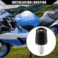thumbnail image 2 of Unique Bargains 2 Pcs Motorcycle Handlebar End Plug for Honda CBR250R CBR300R CBR400R CBR600RR 7/8" 22mm Black, 2 of 6