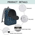 thumbnail image 4 of Outer Space Print Backpack&nbsp;- Cosmic Galaxy Waterproof Travel Backpack for Sci-Fi Geeks, Durable Laptop Bag with Reinforced Shoulder Straps, 4 of 6