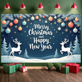 thumbnail image 4 of Colorful Ornaments Merry Christmas Banner Holiday Celebrations for Winter Parties Indoor Events Family Gatherings, 4 of 9