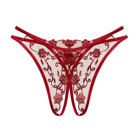 Yuhangmm Women Thong Sexy Panties Thong Lace Pants Ladies Briefs Underwear Choker Lingerie