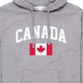 thumbnail image 2 of Instant Message - Canada Flag - Men's Pullover Hooded Fleece Sweatshirt, 2 of 6