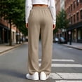 thumbnail image 6 of Women's Jogger Pants With Elastic Drawstring Wasit Pants Waist Multi-Pockets Casual Sweatpants For Active Gym Sessions, 6 of 7