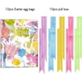 thumbnail image 2 of 10 Pack Easter Jumbo 32 x 22 Inches Easter Bunny Wrap Bags Cellophane Gift Wrap with 10 Pieces Pull Bows, 2 of 4