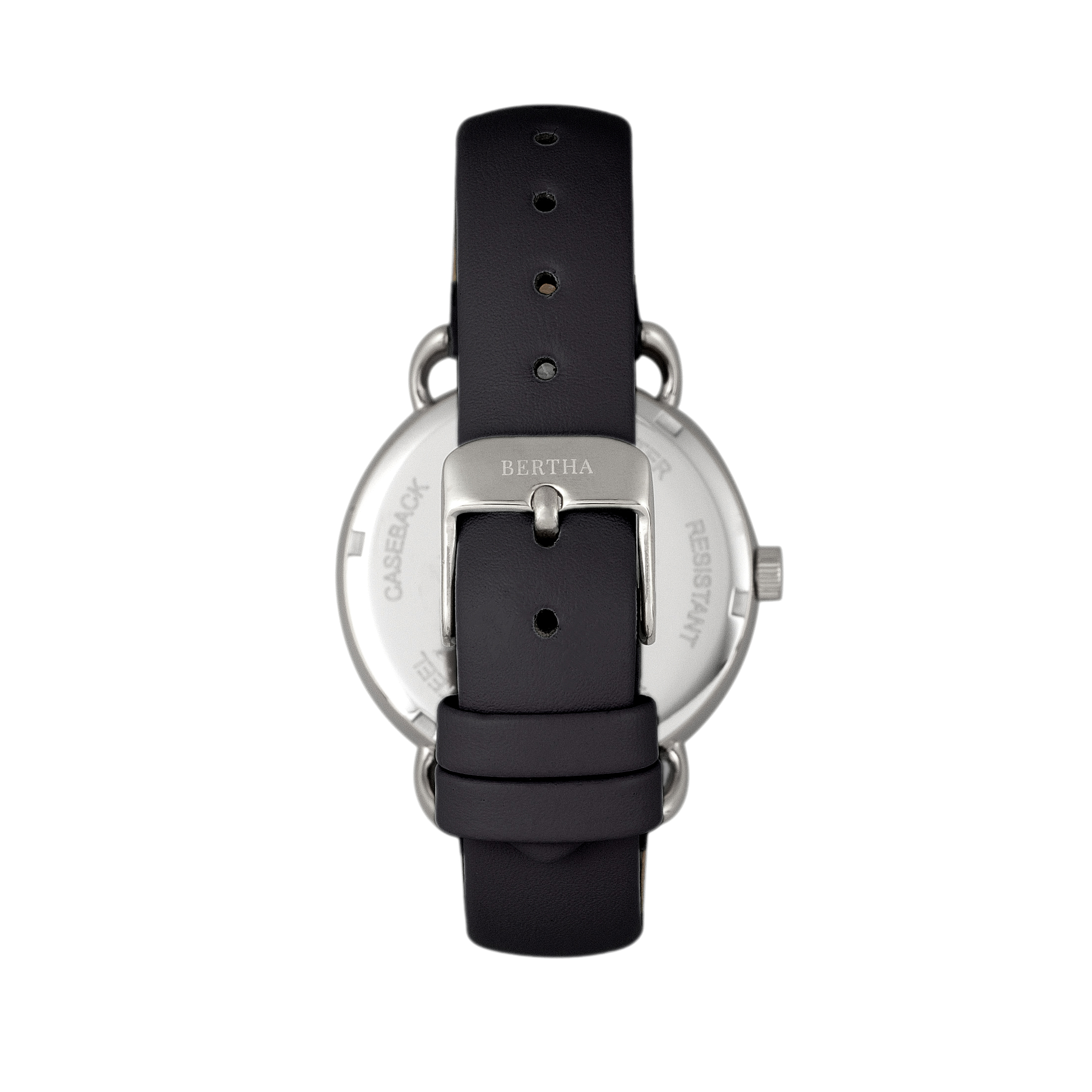 NWT Bertha Gwen Black Dial Ladies Watch Bertha Gwen Ladies Watch w/Day/Date - Rose Gold/Black main image 2