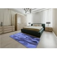thumbnail image 5 of Ahgly Company Machine Washable Indoor Rectangle Transitional Sky Blue Area Rugs, 5' x 8', 5 of 7