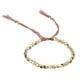 thumbnail image 3 of Pulsera de alambre con forma de pin, con texto tejido a mano, con cuentas de cobre, creativa, con borlas y cuerda para tirar, 3 of 5