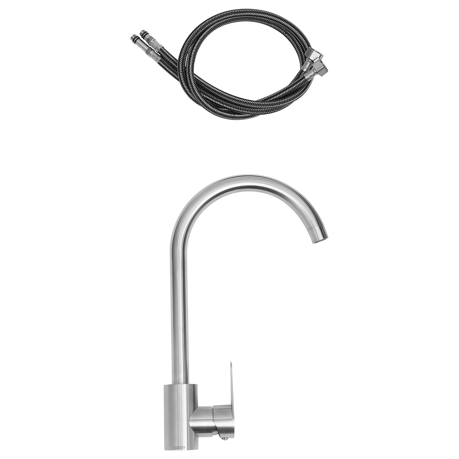Stainless Steel Utility Sink with Drainboard, One Compartment Workbench Sink Commercial Sink for Restaurant, Laundry Room, Backyard, Garages - Overall Size: 35.4" W x 21.2" D x 39.3" H