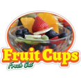 thumbnail image 1 of SignMission D-DC-16 Fruit Cups19 Autocollant de Camion de Nourriture 16 Po., 1 of 1