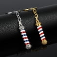 thumbnail image 3 of vlrwzc Mini Barber Shop Pole Keychain Hair Dresser Tools Scissors Comb Hair Dryer Shaver Key Ring Holder for Car Pendant Bag Decor Accessory, 3 of 7